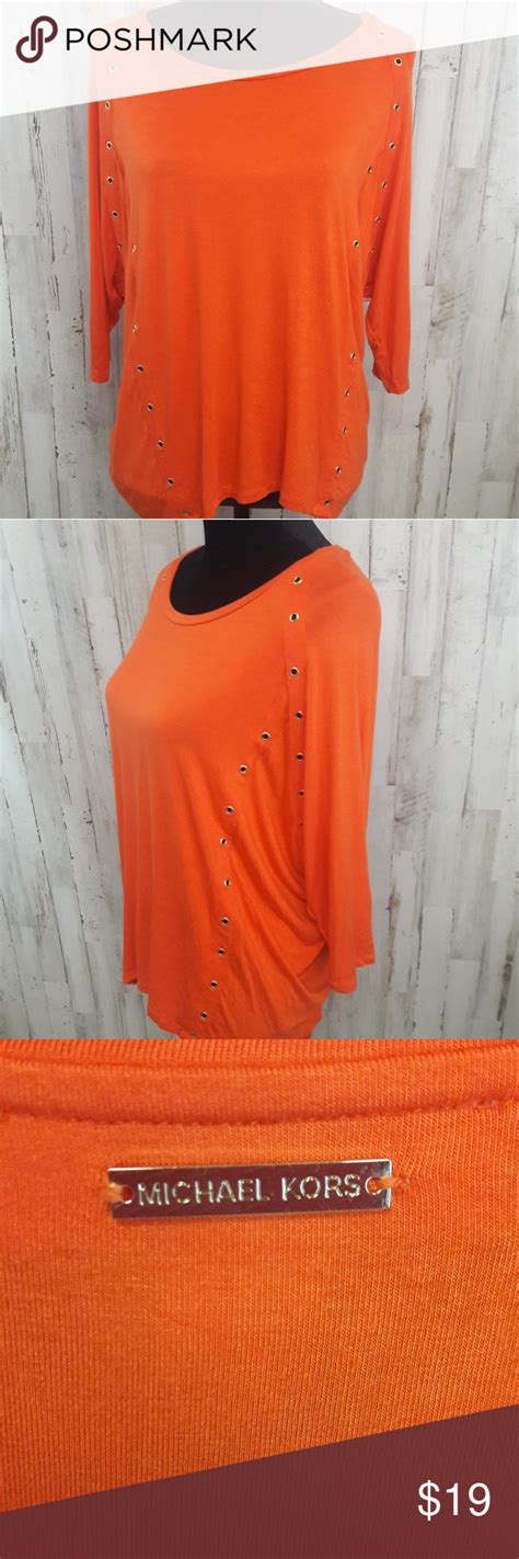 michael kors orange sweatshirt 3 4 sleeves|Men's Orange T.